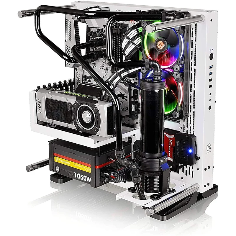 6 قطعة مخصص Mod أكمام كابل ، مضفر 18AWG ATX EPS PCI-E ملحق تمديد كابلات عدة مع أمشاط لوحدة المعالجة المركزية وحدة امدادات الطاقة GPU ، 30 سنتيمتر