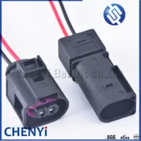 2 pines 3,5 mm 4D 0971992 Para VW Passat Golf Jetta para A3 A4 A5 A6 Q7 TT bocina conector de clavija de inyector de combustible con cable 4D0 971 992