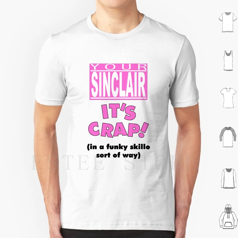 Your-It's Crap! T Shirt DIY Big Size 100% Cotton Your Ys Spectrum Zx Spectrum Speccy Sir Clive Spec Chums Crap Logo Slogan 80s