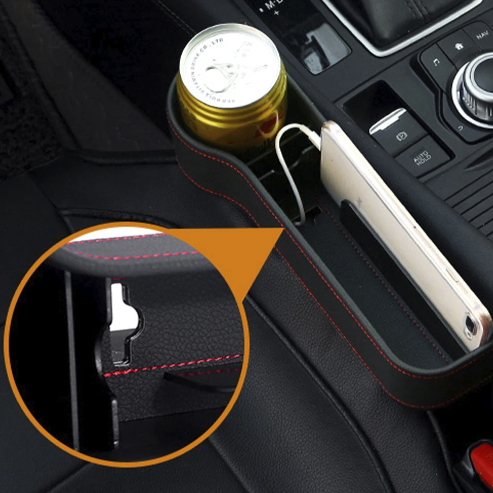 NEW Universal Car Seat Storage Box Gap Organizer Auto Crevice Case for Phone Keys Cards Pens Bottle Cups Multifunctional Holder