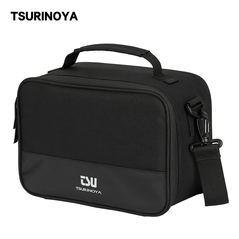 TSURINOYA Multi-functional Fishing Reels Bag Water Resistant Removable Partition Compartments Storage Reels Container