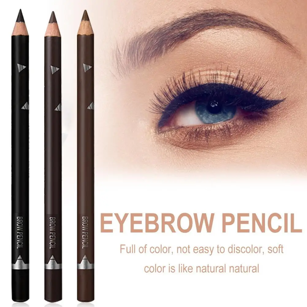 12 stücke Frauen Eyesbrow Enhancer Bleistift Kosmetik Lang Anhaltende Pigment Schwarz Braun Wasserdicht Augenbrauen Bleistift Schönheit Werkzeuge