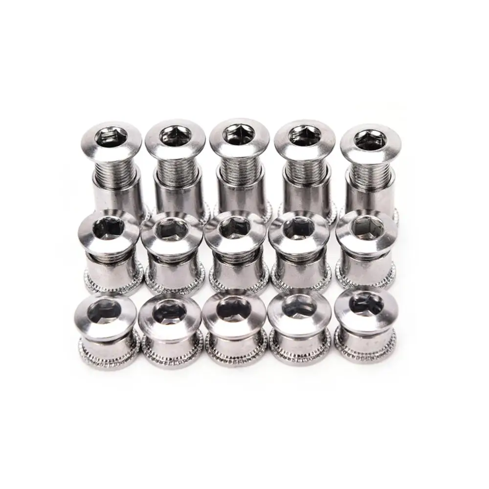 5pcs/pack Crankset Bolts Crank Bolts Bike Chainring Bolts Bicycle Crank Screws Nut