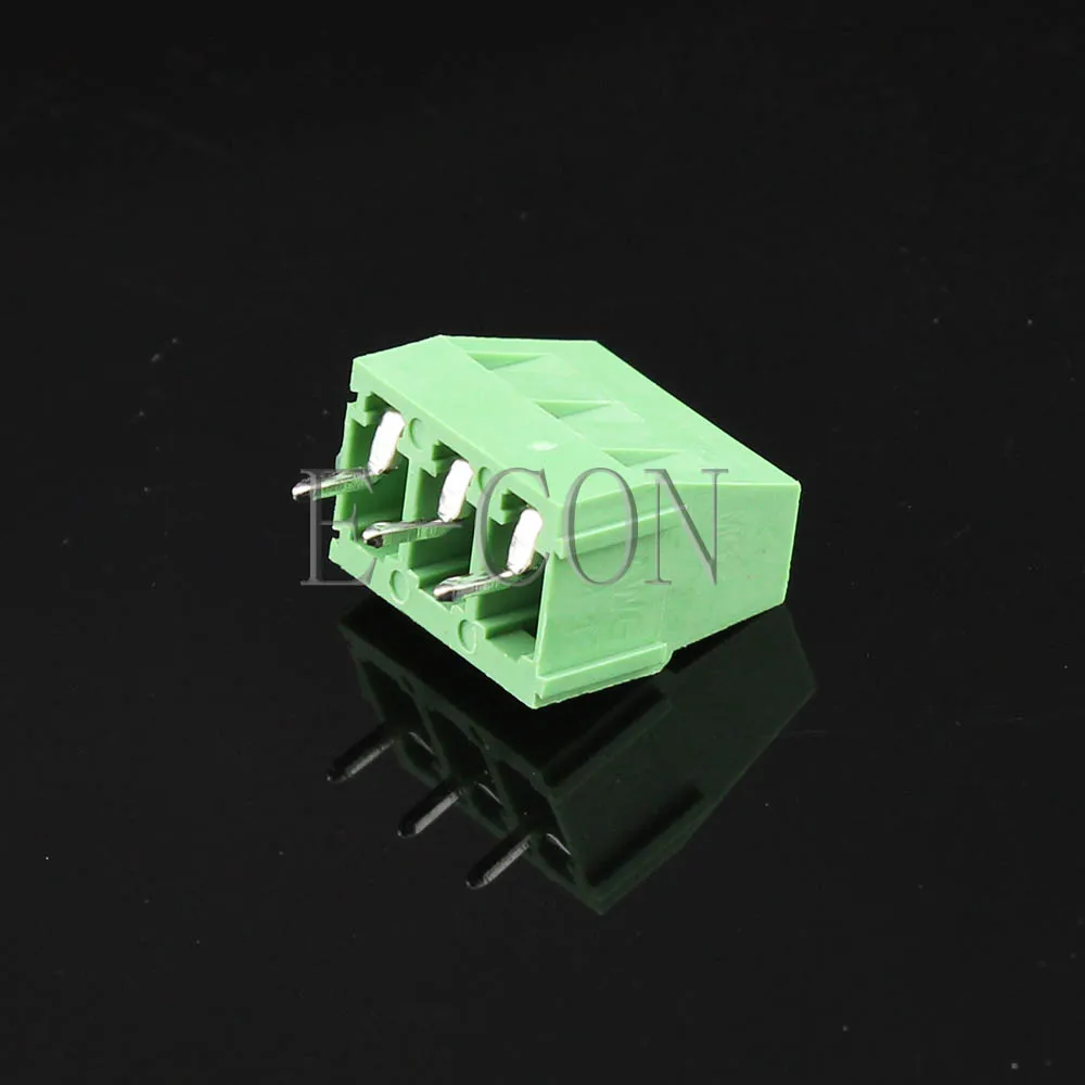 

50PCS KF128-3 Pin 5.08mm/0.2'' straight PCB Universal Screw Terminal Block Connector
