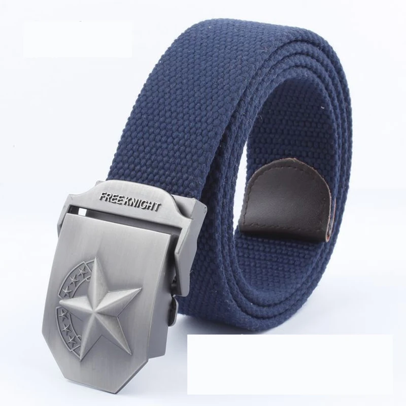 Cool Trend Klassieke Militaire Stijl Verdikte Geweven Student Canvas Man Riem