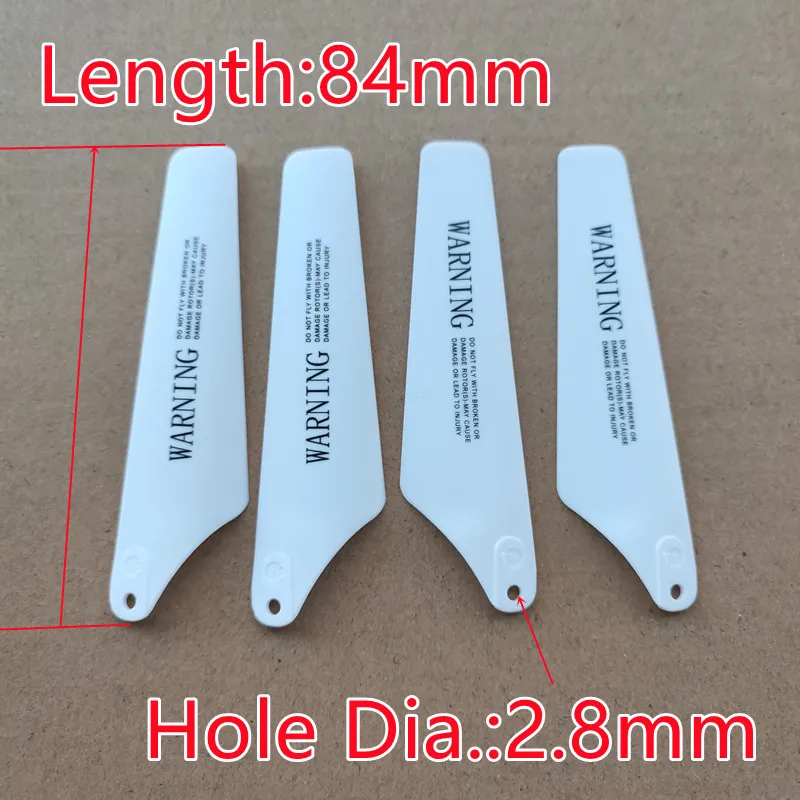 

8.4CM 84mm Main blades Rotors S111G S102G S109G S36 S8 Rc Spare Part Part Accessory Accessories Rc Helicopter