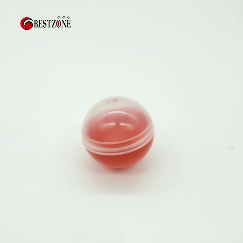 70Pcs/Lot Diameter 32MM Red Transparent Empty Plastic PP Small Toy Capsules Surprise Ball Round Container For Vending Machine