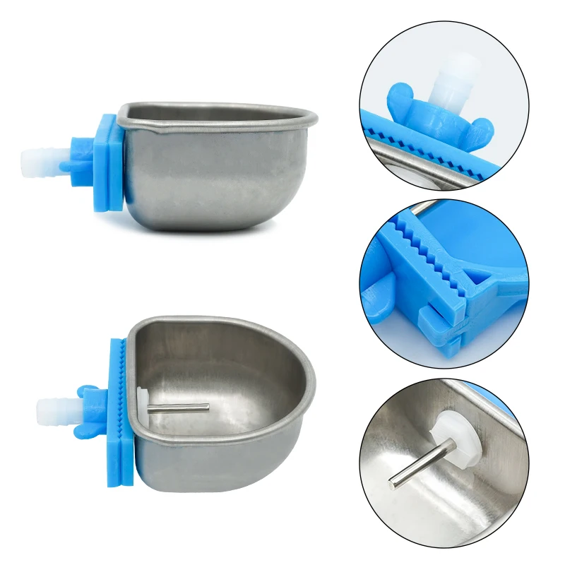 

Чашка Питьевая автоматическая для кроликов, чаша из нержавеющей стали с защитой от царапин для поднятия кроликов, лисы, норки, для разведения кроликов, 10 шт.