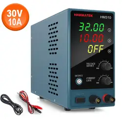 High-Precision 30V 10A DC Power Supply Mini Low Noise Artificial Power Regulator Anti-Mishandling Safety Lock Multi-Scene Use