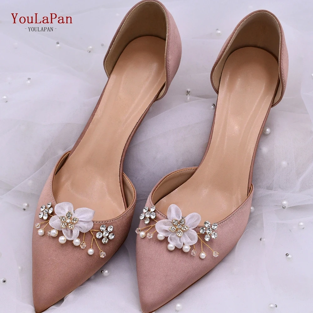 

TOPQUEEN X05 Shoe Buckle Beautiful Shoe Clip Bride High Heel Decoration Shoe Buckle Shoes Flower Clothing Shoes with Accessories