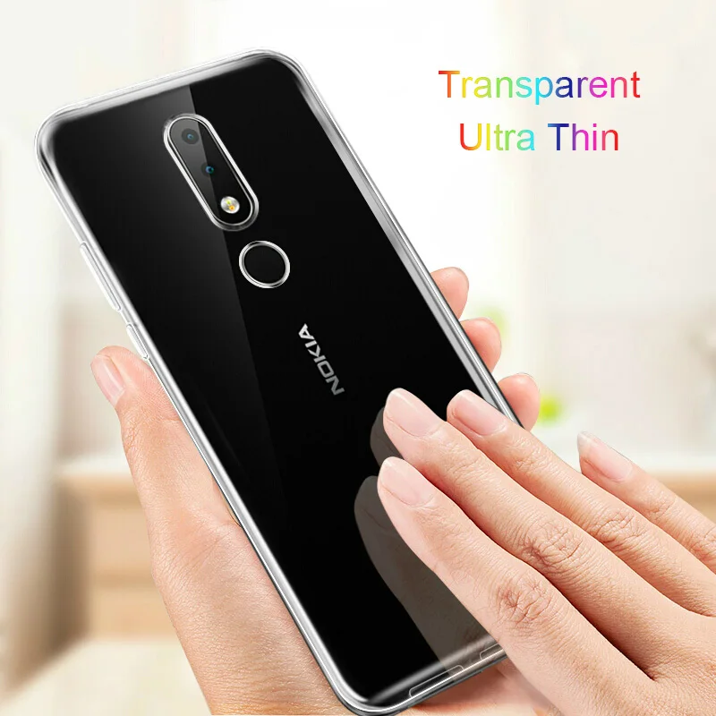 Transparent Soft Silicone TPU Phone Case for Nokia 5.1 Plus X5 2018 5.86\