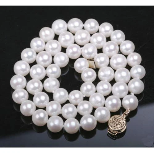 

New Arrival Favorite Pearl Necklace Natural White Color Cultured Freshwater Pearl Necklace Fine Jewelry Wedding Party Lady Gift