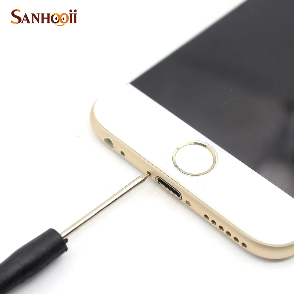 SANHOOII لتقوم بها بنفسك 1 قطعة مفك برغي دقيق الهاتف أداة إصلاح التفكيك آيفون 5s 6 6s زائد مشقوق/فيليبس/Y-Type/Pentalobe 0.8