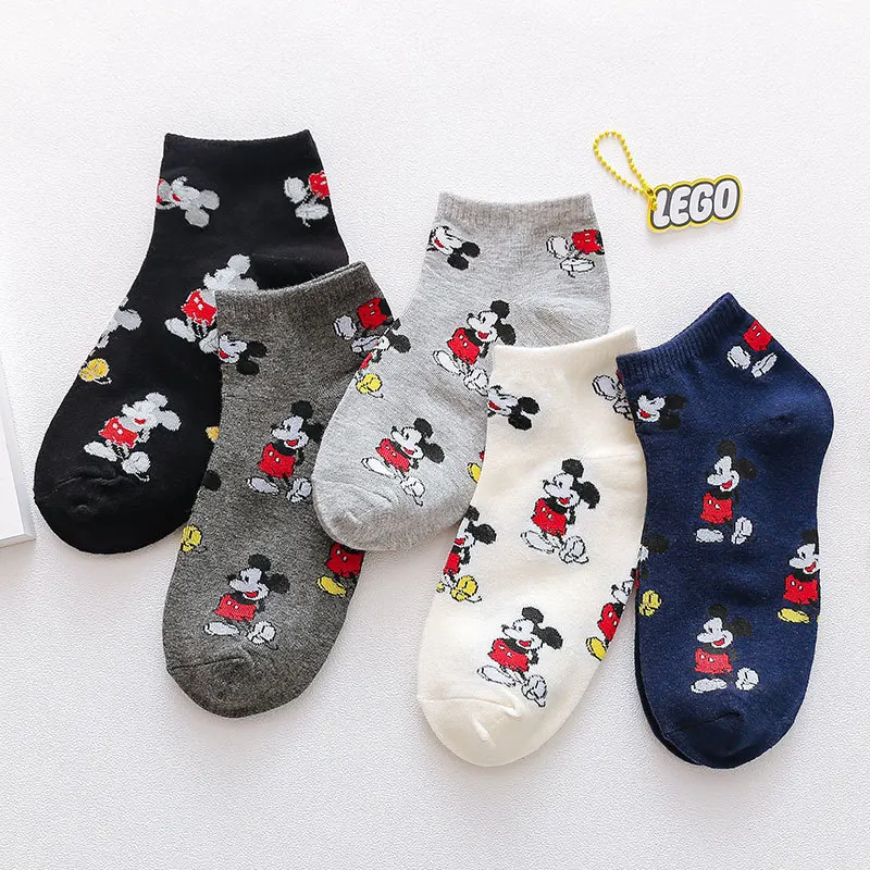 new girl Mickey socks fashion cartoon Disney novelty warm mouse socks wild cotton socks four seasons practical