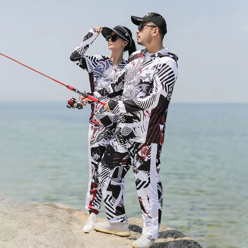 2024 DIAOLIAN Fishing Suits Unisex Anti-UV Sun Protection Breathable Moisture-wicking Quick-drying UPF50+ Fishing Shirts/Pants