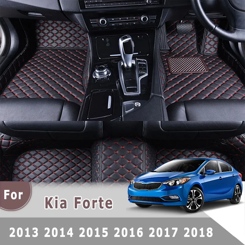 

Car Floor Mats For Kia Forte Cerato 2018 2017 2016 2015 2014 2013 Right Hand Drive RHD Auto Accessories Leather Carpet Styling