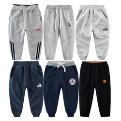2023 Spring Children Trousers for Boys Girls Kids 100% Cotton Cartoon Casual Sport Long Pants Sweatpants 1 to 9 Years Kids