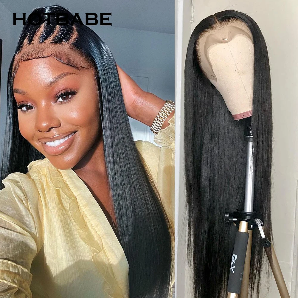 30 32 Inch 13x4/13x6 Straight Transparent Lace Front Human Hair Wigs Lace Frontal Wig For Women Brazilian 4x4 Lace Closure Wig