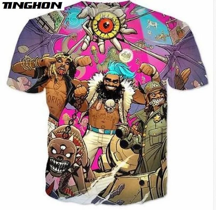 Newest Fashion Womens/Mens FlatBush Zombies Funny 3D Print Casual T-Shirt XS-7XL