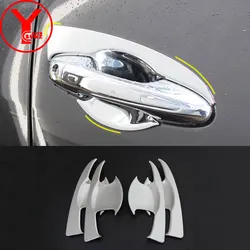 chrome car door handle protectors For Toyota Hilux revo fortuner sw4 innova 2016 2017 2018 2019 accessories ABS parts YCSUNZ