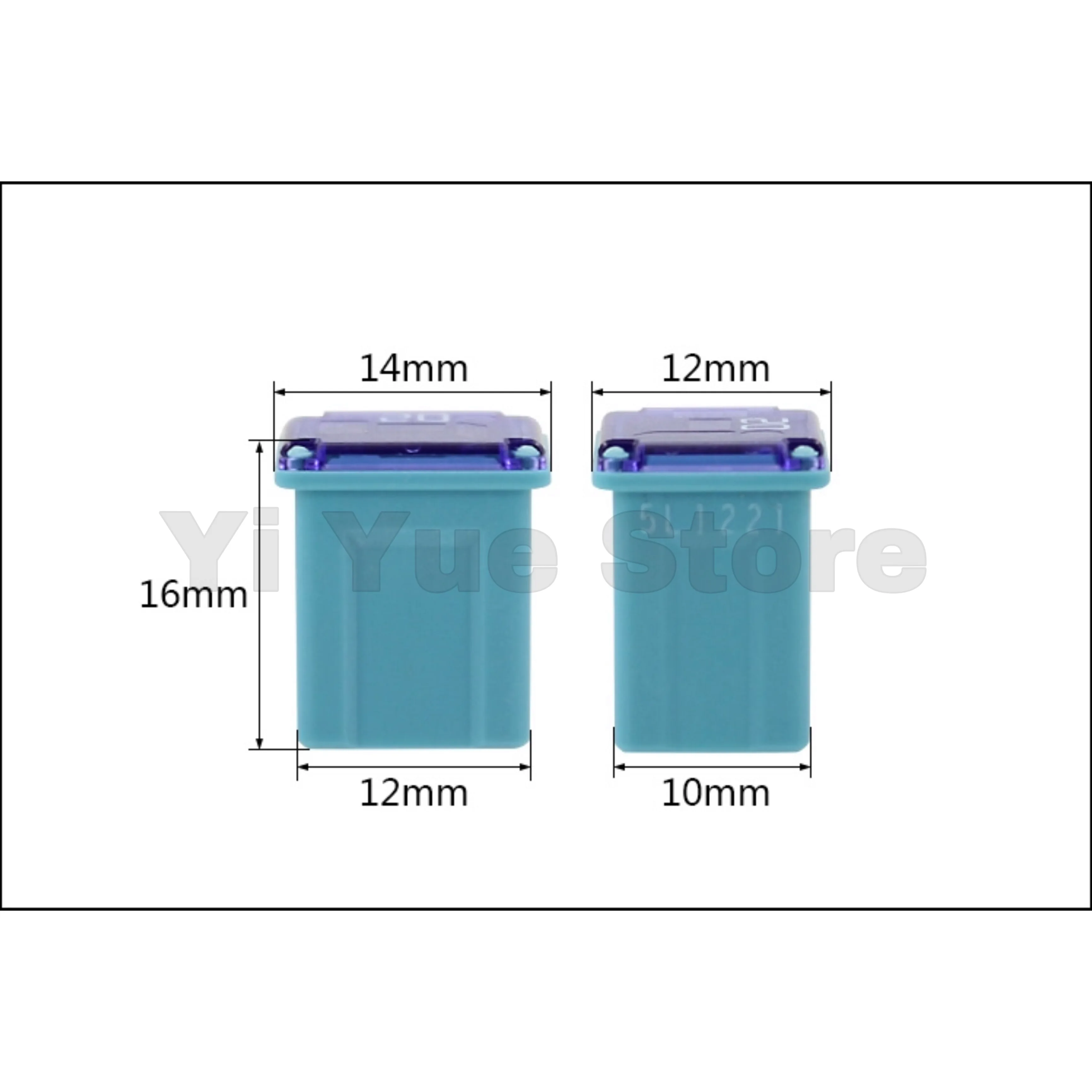 1PC PEC LPJ 20A 30A 40A 50A 60A ประกันอัตโนมัติฟิวส์สแควร์หลอดกล่องฟิวส์กันน้ําสําหรับ Nissan Honda Toyota,ซ็อกเก็ตอุปกรณ์เสริม