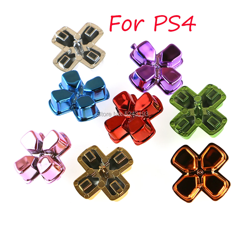 1PCS Chrome Kreuz Taste D-pad Action Taste Kreuz Dpad Richtung Schlüssel Reparatur Ersatz Für Playstation Dualshock4 PS4 Gamepad