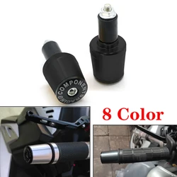 7/8''22mm CNC Motorcycle Universal Handlebar Grips End Handle Bar Cap Ends Plug For Honda Yamaha Suzuki Ducati BMW Kawasaki