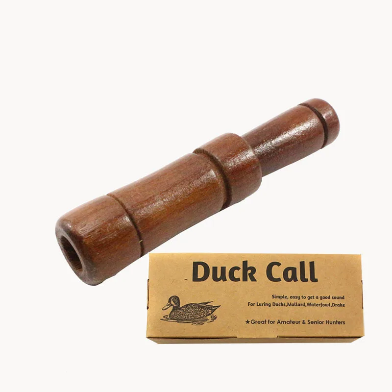 Outdoor Hunting Whistle Decoy Imitate Pheasant Duck Call Voice Call Bird Goose Voice Trap Brown Oak Wooden Whistle Drop Ship