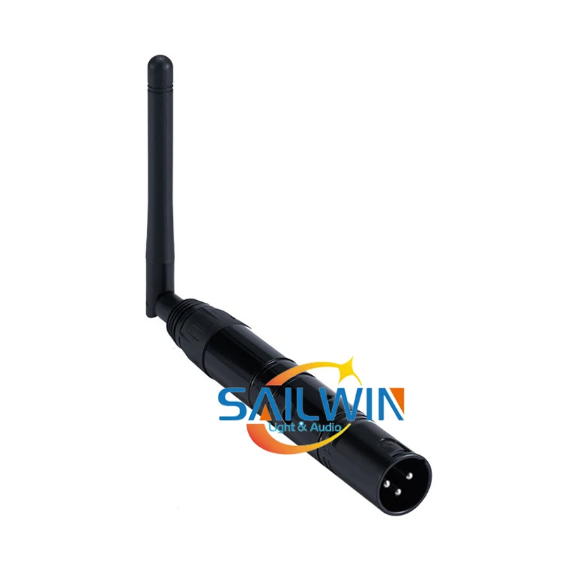 

1X LOT WIFI DMX Receiver-2.4G XLR DMX512 Wireless Receiver Transmitter Signal Amplifier Stage Light Moving Head Light Controller