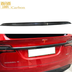 Fit For Tesla Model X SUV Rear Trunk Boot Tailgate Door Tail Gate Cover Trim Molding Lid Bezel Garnish Strip Styling