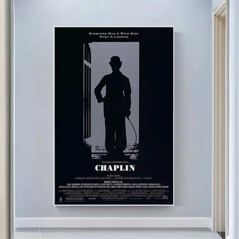 V2447 Chaplin Vintage Classic Movie Wall Silk Cloth HD Poster Art Home Decoration Gift