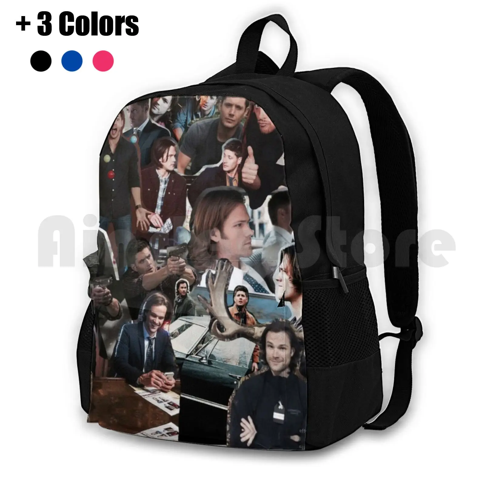 Sam & Dean Winchester / Jensen Ackles & Jared Padalecki-Supernatural Outdoor Hiking Backpack Waterproof Camping Travel