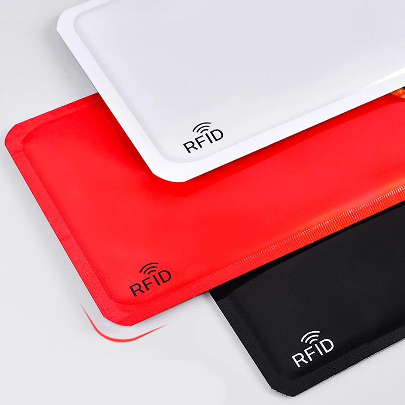 High quality Anti Degaussing Theft Ultra Thin Bank Card Cover New Anti Rfid Blocking Reader Lock Card Holder ID Credit Card Case