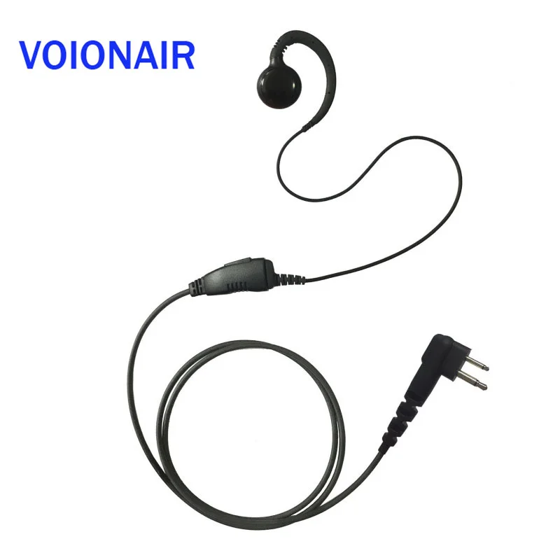 VOIONAIR 10pcs/lot C Shape Outside Ear Ear Hook Earpiece For Motorola Radio 2Pin CT150 CP200 RDV5100 EP450 BC120