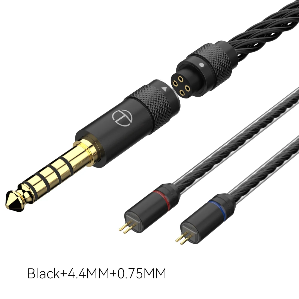 TRN T2 Pro16 Core Oortelefoon Verzilverd HIFI Upgrade Kabel 2.5 5-pin/3.5/4.4/Type C 5-pin/QDC//MMCX/0.75/0.78