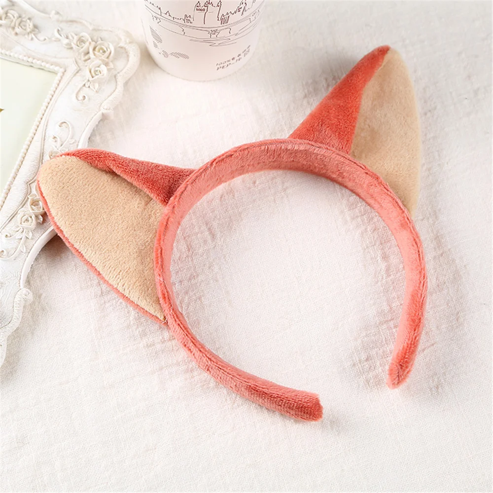 Korean New Fox Rabbit Ears Fluff Hair Bands Soft Cute Headband Hair Accessories Hair Hoop For Women Girls Kids Party Hair Band