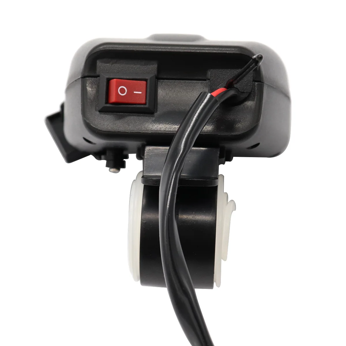 Waterproof Motorcycle 5V 4.2A Dual USB Charger Voltage Display Voltmeter Thermometerfor 7/8 and 1\