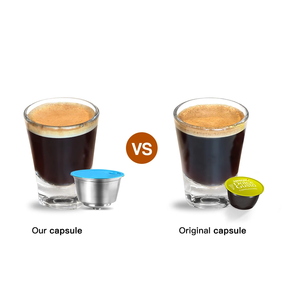 New Upgrade Reusable Coffee Capsule  Milk Capsule For Dolce Gusto Stainless Steel Filter Cup For Nescafe Cofee Machine Crema