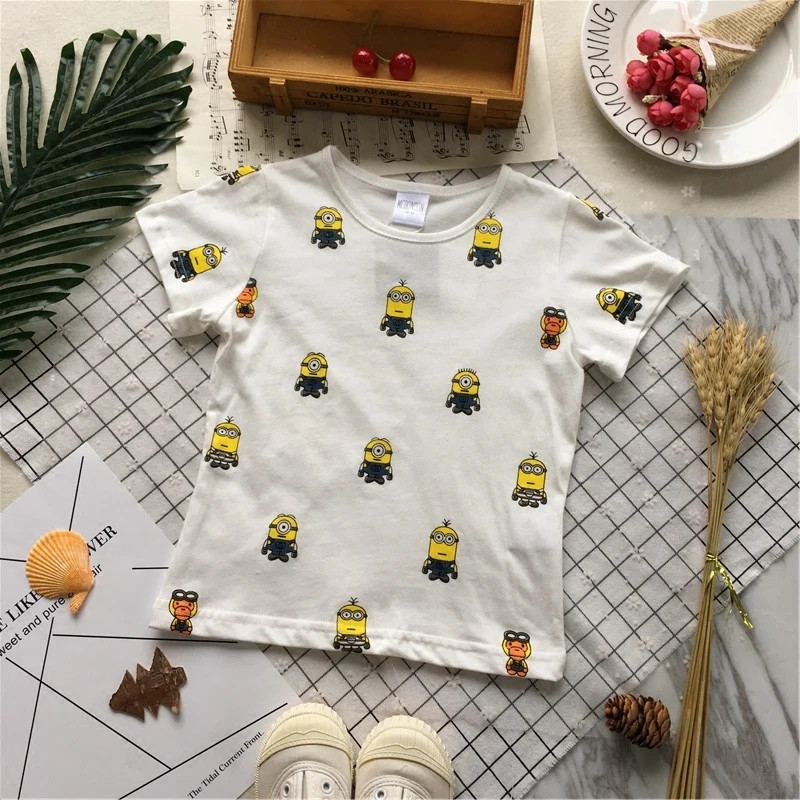 

Tonytaobaby Summer New Baby Boys and Girls Cotton Short Sleeve T-shirt Cute Round Neck