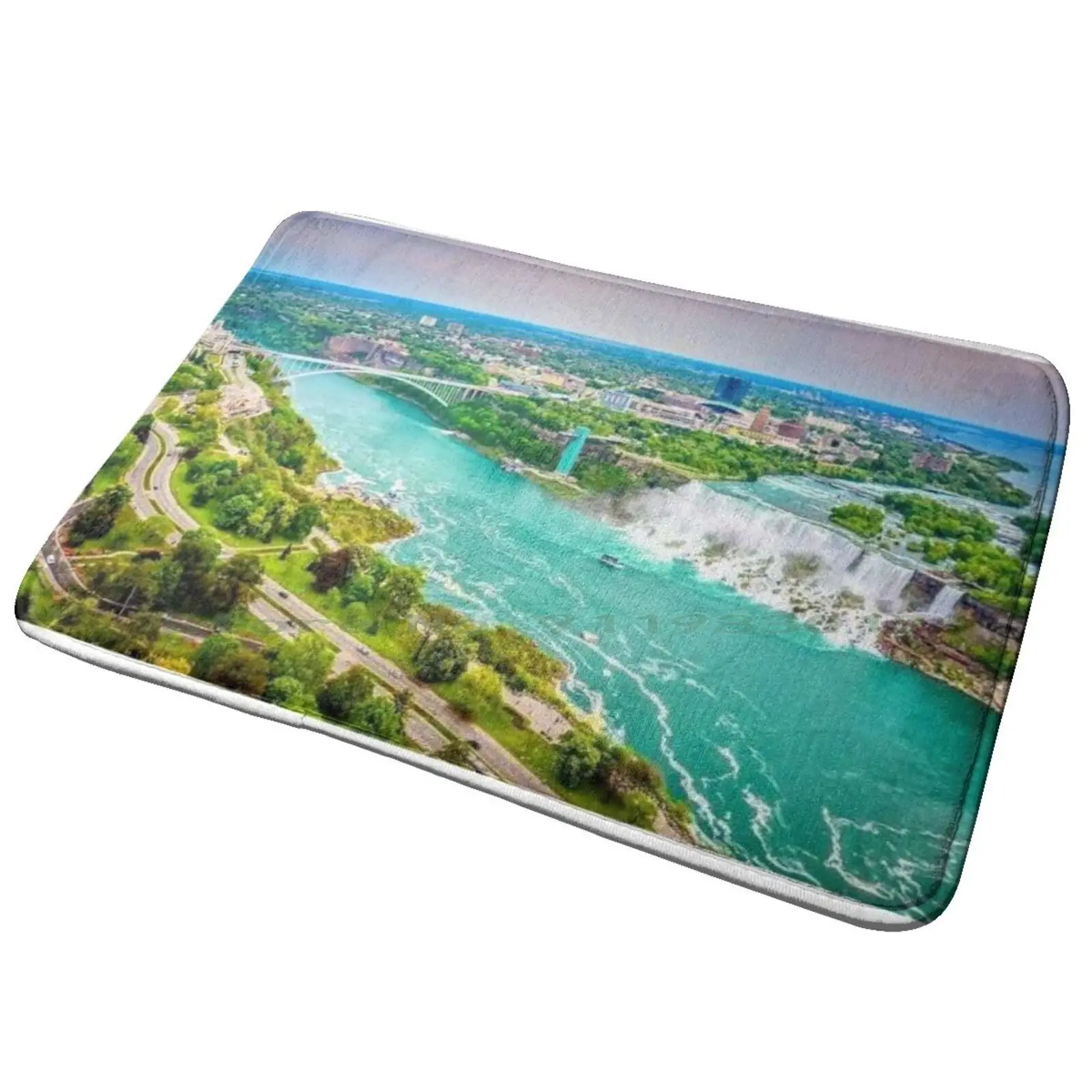 Niagara Falls – Usa & Canada Borders Entrance Door Mat Bath Mat Rug Amazigh Berber Algeria Tunisia Morocco African Kabyle