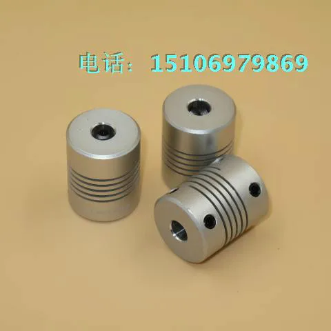 Encoder Stepper Motor Thread Aluminum Alloy Flexible Coupling OD 19 Length 24