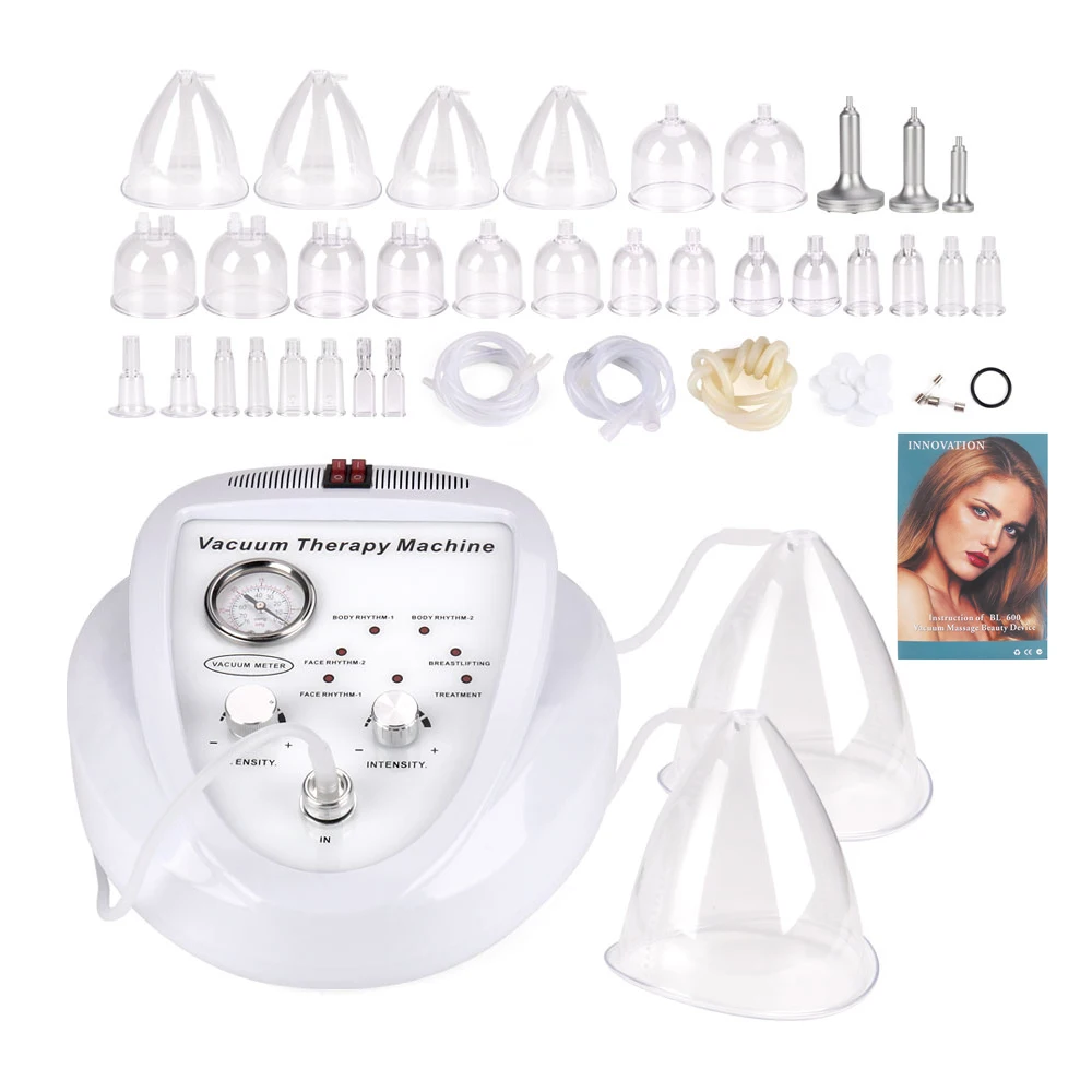 Colombian Professional Large Xl Cups Big Breast Hip Suction Pump Enlargement Therapy Butt Lift Vacuum Machine With Buttock Cups