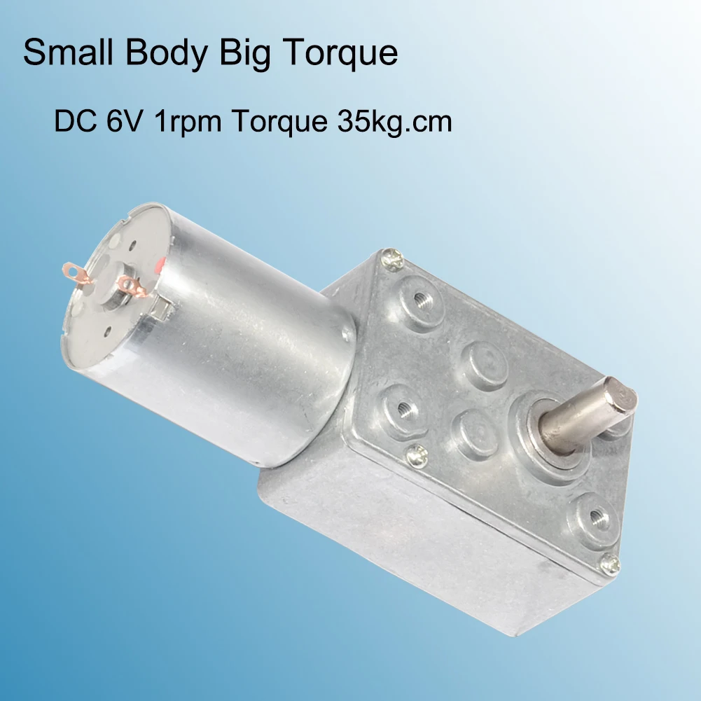 

DC Gear Reduction Motor 3 5 6 12 24V High Torque Turbo Geared Motor 0.6-200RPM Speed Optional Mini Electric Gearbox Reducer