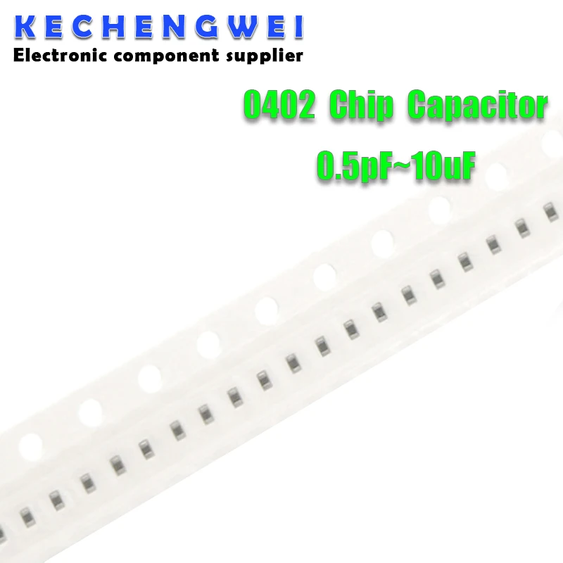 1reel 10000pcs 0402 50V SMD Thick Film Chip Multilayer Ceramic Capacitor 0.5pF-10uF 10NF 100NF 1UF 2.2UF 4.7UF 10UF 1PF 6PF