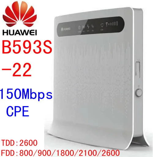 ปลดล็อคหัวเว่ย B593s-22 150Mbps 3G 4G Lte CPE Mifi เราเตอร์ไร้สาย3G 4G Wifi มือถือ Dongle 4G เราเตอร์ Rj45 B593