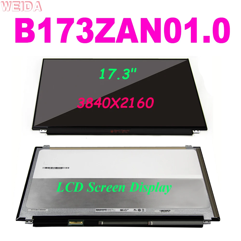 17.3 inch B173ZAN01.0 LED LCD Screen Display UHD for DELL DP/N02DK4K 3840X2160 ips Brand New