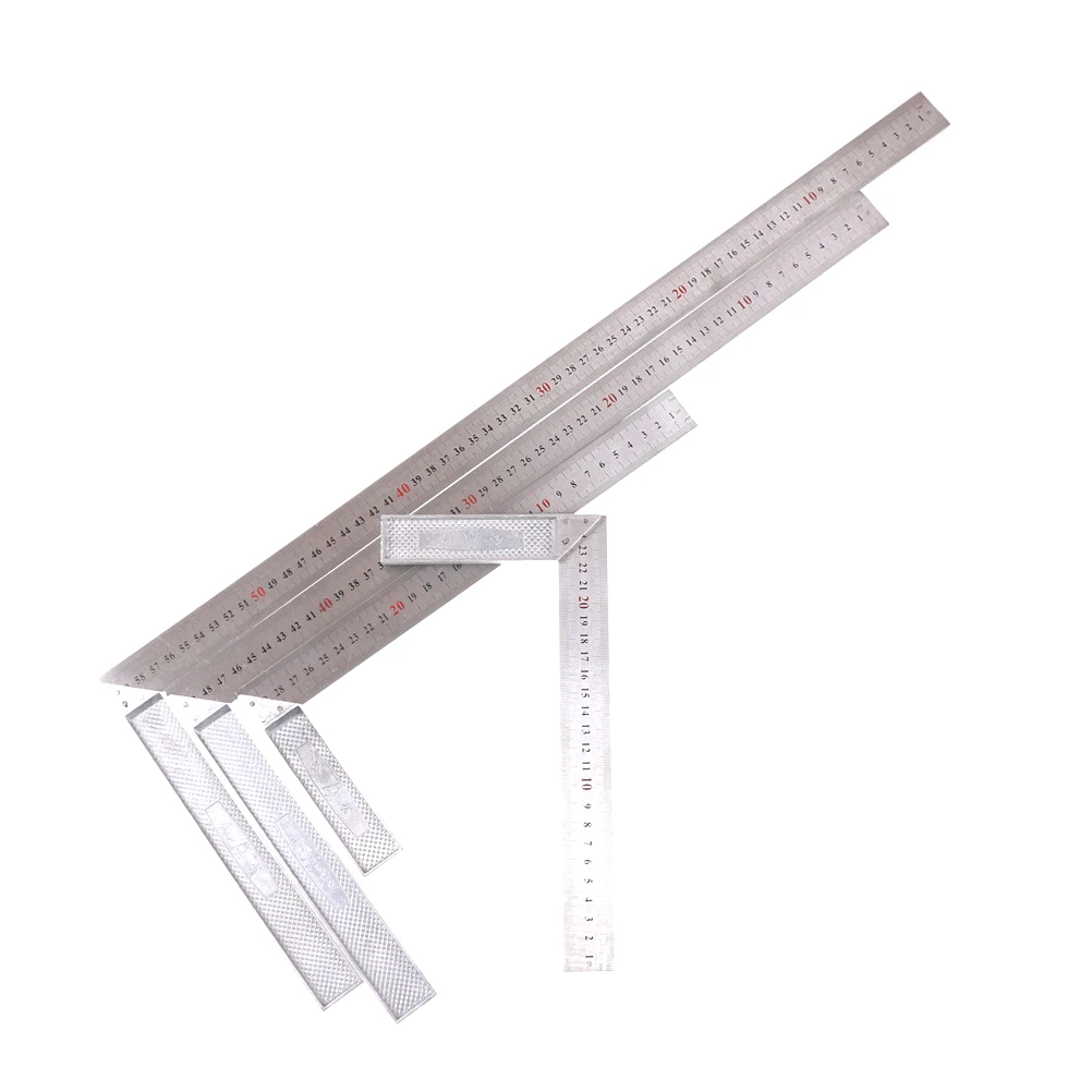 1PC 4 Sizes Metal Steel Engineers Try Square Set Wood Measuring Right Angle Ruler 90 Degrees Measurement Instruments Tool