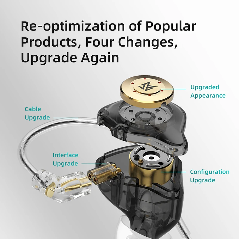 سماعات أذن ديناميكية KZ EDX PRO سماعات أذن HIFI Bass داخل الأذن سماعات أذن رياضية مزودة بخاصية إلغاء الضوضاء KZ EDXPRO MT1 CSN ZST SKS