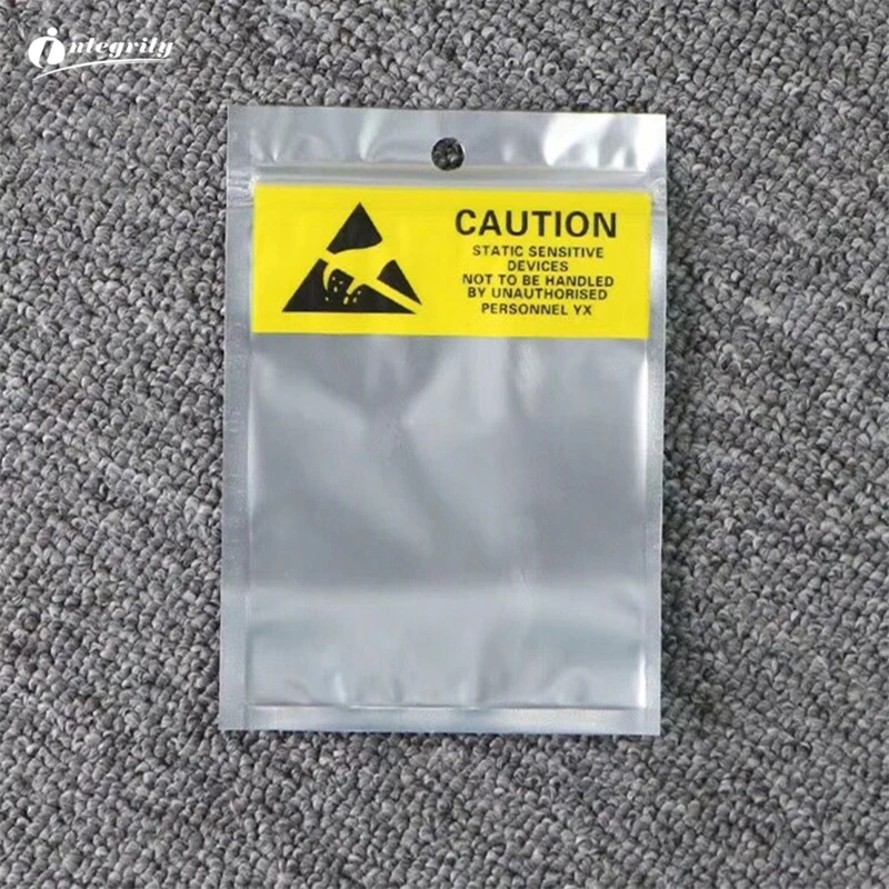 

500pcs/lot 10.5x15cm Anti-Static Packaging Bag Zipper Anti Static Shielding Bag ESD Waterproof Self Seal Anti static Storage Bag