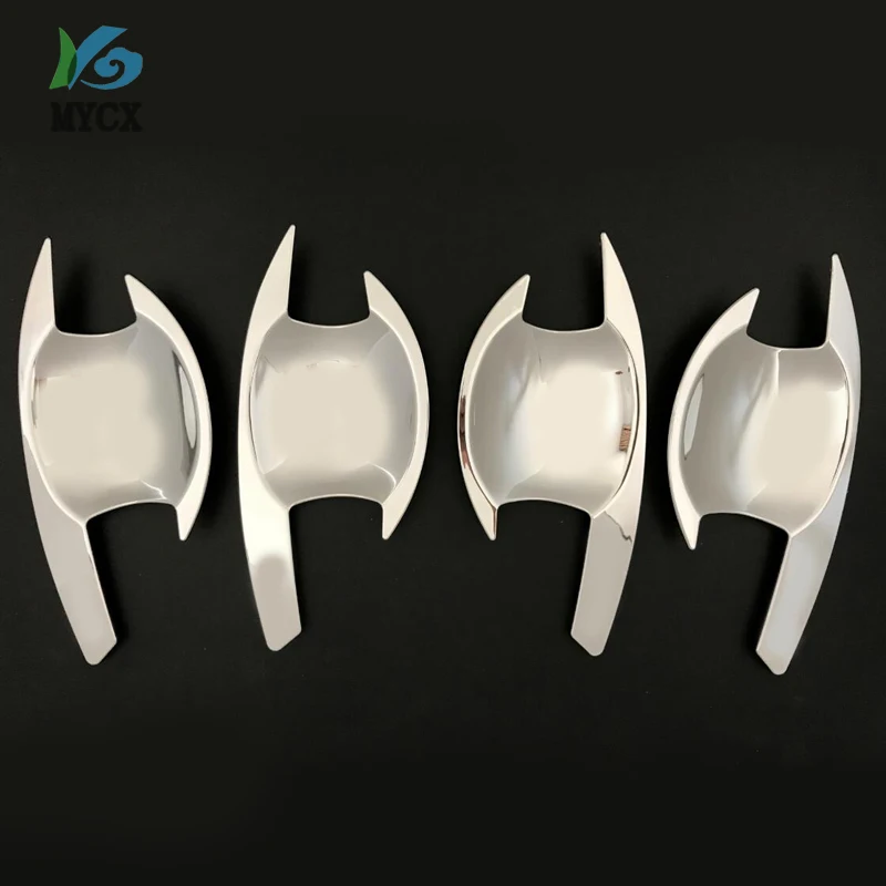 

Chrome ABS Style Side Door Handle Bowl Cover Trim for Mitsubishi L200 Triton 2005-2020 4PCS